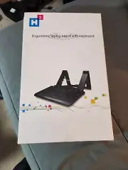 Ergonomic Laptop or Large Tablet Stand With Keyboard