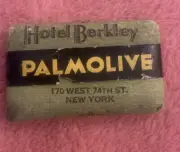 Vintage Hotel Soap Palmolive Hotel Berkley New York NOS 1940’s-50’s