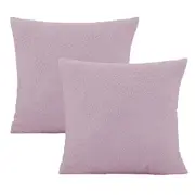 Cushion Cover 2Pcs 45 x 45cm Cushion Covers Decorative Pillow Cases-Purple