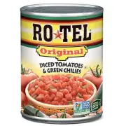 Ro-Tel Diced Tomatoes with Green Chiles, 10 oz Can – Original Blend