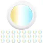 Sunco 24 Pack 6 Inch LED Disk Lights, Flush Mount Disc Recessed Ceiling Can L...
