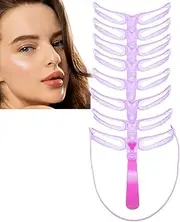 8 Styles Pouple Eyebrow Shaping Kit,Eyebrow Stencils,Eyebrow Shaper Kit,Eyebr-ow Stencil K-it,Reusable Eyebr-ow Stencil with Handle and Strap,Eyebro-w Template Set,Eyebro-w Stencils Shapers Reusable