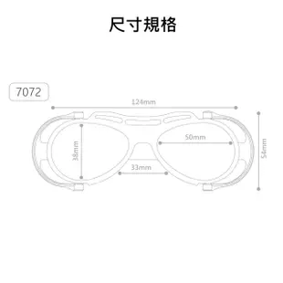 【LAVALens】7072-防護眼鏡/光學護目鏡(消防面罩/防毒面具/漆彈面罩/雪鏡/籃球護目鏡/健身房)