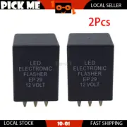 2 x 4Pin 12V EP29 LED Electronic Flasher Relay For Chevrolet Cavalier 2000-2005