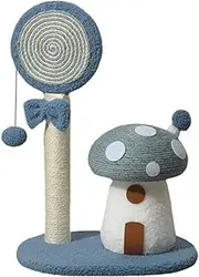 Cat Scratching Post Mushroom Cat Tree for for Kitten Exercise(Blue)