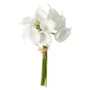 Artificial Calla Lily Bouquet Stem 15" H White, Everyday Home Decor,