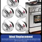 6 Gas Stove Range Knobs Switch DG64-00473A Samsung Cooktop Oven NX58H5600SS K