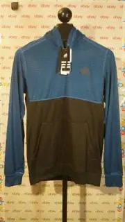 NEW - adidas - MEN'S Ultimate Mix Blue / Black Pull Over Hoodie - Size Medium