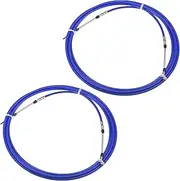 Motoforti 2pcs 26ft 8 Meter 315 Inch Marine Type 3300 / 33C Throttle Shift Remote Control Box Cable for Yamaha Outboard Engine Boat Motor Steering System Blue
