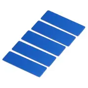 2.73" x 0.78" Engraved Name Tags Kit,5Pcs Blank Badge with Pin,Blue