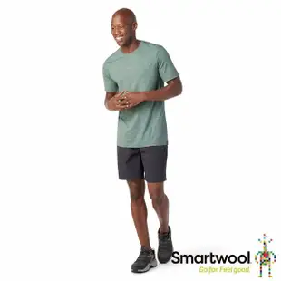 【SmartWool官方直營】男Merino Sport 150 短袖 鼠尾草綠(美麗諾羊毛衣 保暖衣 吸濕排汗 短袖上衣)