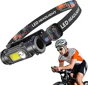 Camping Headlamp | Rechargeable Headlamp | LED Headlight Magnet Work Light for Bike Mountaineering Outdoor Patrolling Night Backpacking Fishing Running Camping