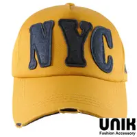 在飛比找蝦皮商城優惠-【現貨】UNIK 帥性美式風字母NYC棒球帽(靚漾黃)