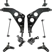 Front Suspension Kit Ball Joint Control Arm Control Arm Mounting Bracket Sway Bar Stabilizer Link Compatible with 2002-2008 Mini Cooper