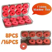 8/16Pcs Durable Foam Winding Board Fishing Line Spools Bobbin Tackle Tool Box