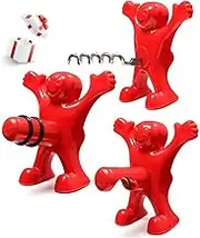 Bottle Opener Corkscrew Wine Stopper Set - Mr. STUBBY 3 Pcs Wine Gift Set Box – Novelty Gag Gifts for Home Bar Parties Barware Sets and Party Drinking Games – Funny Cool Gadgets Ship from Australia !