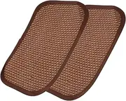 JOINPAYA 2Pcs Small Pet Cooling Mat Rabbit Grass Mat for Bunnies Guinea Pig and Hamster Bedding Natural Dry Grass Material Safe and Durable Summer Cooling Pad for Small Animals