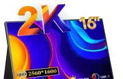 16" Gaming Monitor 2560x1600 Portable Monitor USB C Monitor PC Screen (B3)