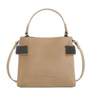 Brunello Cucinelli Essence Precious Bands Small Top-Handle Bag One size Nude