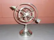 ARMILLARY Chrome plated Zodiac Globe
