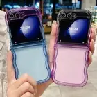 For Samsung Galaxy Z Flip5 Flip4 Flip3 Shockproof Folding Clear Slim Case Cover