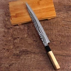 Sushi Knife Sashimi Filet Fish Slice Tuna Salmon Nigiri Japanese Wood Chef Blade