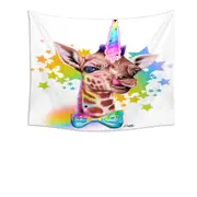 Sweet Funny Animal Girafficorn Giraffe Tapestry