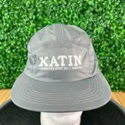 NWT Katin Canvas Gray Low Profile Flat Brim Surf Hat Cap