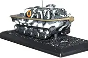 1/72 Scale RWWII German Army Landwasserschlepper Tank Model Fighter Military Model Diecast Tank Model for Collection