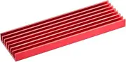 uxcell 1 Pack M.2 2280 Nvme SSD Heatsink Cooler with Thermal Pad Alloy Aluminum Heat Sink Cooling Sink for PC Laptop, 70x22x6mm, Red