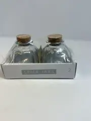 B1G2 Free! Target New Horizon Spice Jars With Cork Lid 2 Count Glass 5 ounce