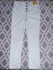 There Abouts Girls Jeans/Adjustable Waist Straps Size 12 Regular SuperflexSkinny