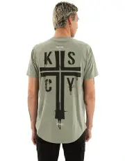 [KSCY] Cloak Dual Curved Tee in Green