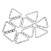 10 Pieces Multifunctional Metal Closed Triangle Loop Buckle Handbag Belt