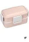 Skater Antibacterial Softly Served Dome-Shaped Lid 2-Tier Lunch Box 600ml Dull