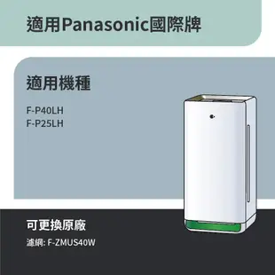 適用Panasonic 國際牌 F-P40LH F-P25LH 空氣清淨機 HEPA+活性碳 濾網 濾芯 濾心