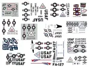 REPRO DECALS: SMALL SCALE AURORA AND COMET MILITARY AIRCRAFT