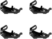 Roof Rack Shovel Mount Heavy Duty Metal Rubber Clamp Mounting Bracket for Boats Tool Storage (Black)