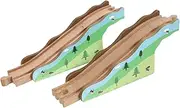 1pc Toys Mini Scene Puzzle Train Bulk Rail Accessory for Children Learning Toy Forest Bridge Set