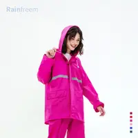 在飛比找PChome24h購物優惠-【Rainfreem】超透氣 雨衣 兩件式雨衣 雨褲 機車雨