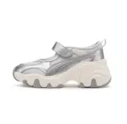 Puma Purlsar Wedge Women Sandal Feather Grey Silver 398677-06