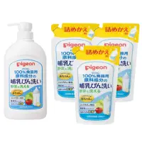 在飛比找momo購物網優惠-【Pigeon 貝親】日本原裝 奶瓶蔬果清潔液800ml+補