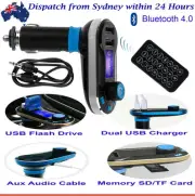 FM Transmitter MP3 USB Charger for Samsung iPhone Bluetooth Car Kit