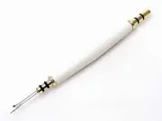 Handmade Double Seam Ripper w/ Sewing Stiletto, Arctic White Lightning Acrylic