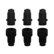 3 Sets Garden Expandable Hose Repair Kit Faucet Adapter Female Male 3/4 Inch ...