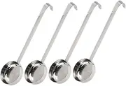 OSOLADY Efficient Pizza Sauce Spoon Set Large Capacity Serving Ladle Spoons Stainless Steel Ladle Dippers Rice Scooper for Home Restaurant