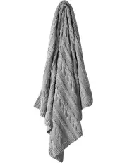 [Aura Home] Cable Knit Throw in Pebble