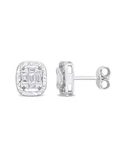 Diamond Select Cuts 14K 0.48 ct. tw. Diamond Halo Studs