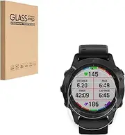 HYGMOCC Screen Protector for Garmin fenix 6S / 6S Pro / 6S Sapphire GPS 42mm Watch Tempered Glass Film, 9H Hardness,Anti-Scratch,High Definition,Bubble Free (2 pcs)