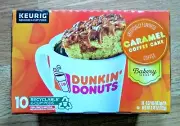 Lot 10ct KCup Dunkin Caramel Me Crazy Coffee Cake Keurig Pod Brew Mother Spring